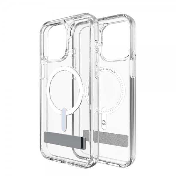 Zagg Iphone Pro Max Deksel Crystal Palace Snap Kickstand Clear Elkj P