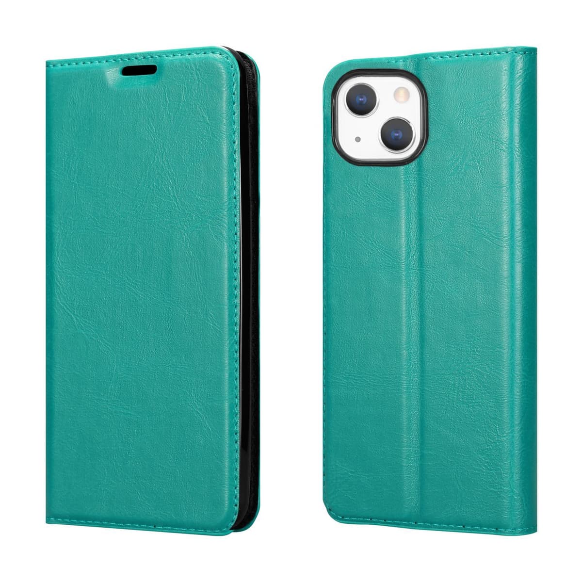 lommebokdeksel iPhone 13 MINI case turkis Elkjøp