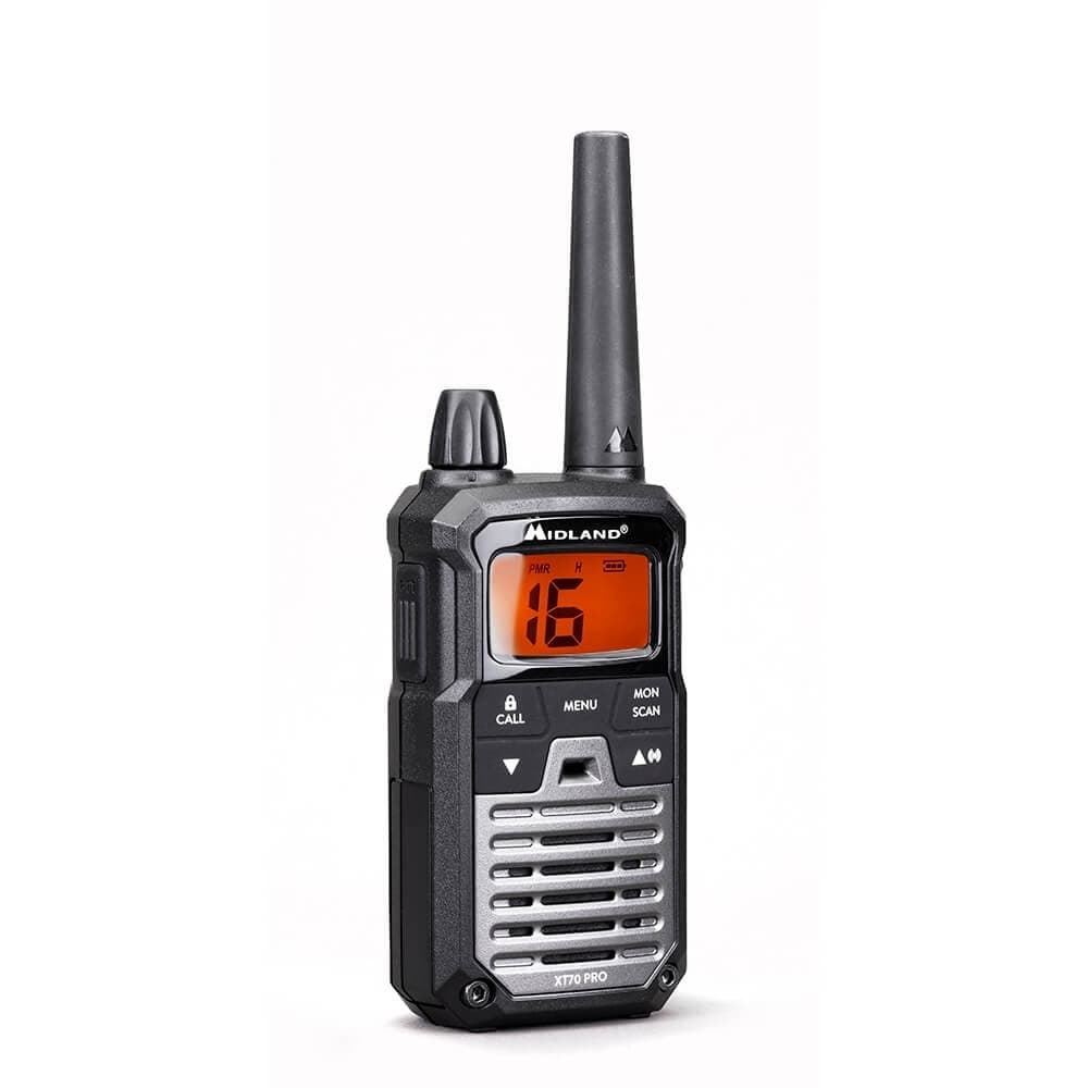 MIDLAND Walkie Talkie XT70 Pro Duo Svart Mørkegrå Elkjøp