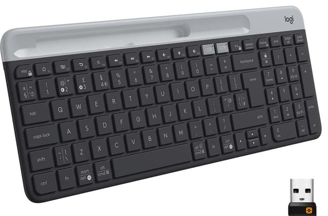 Logitech K580 slankt multienhets trådløst tastatur