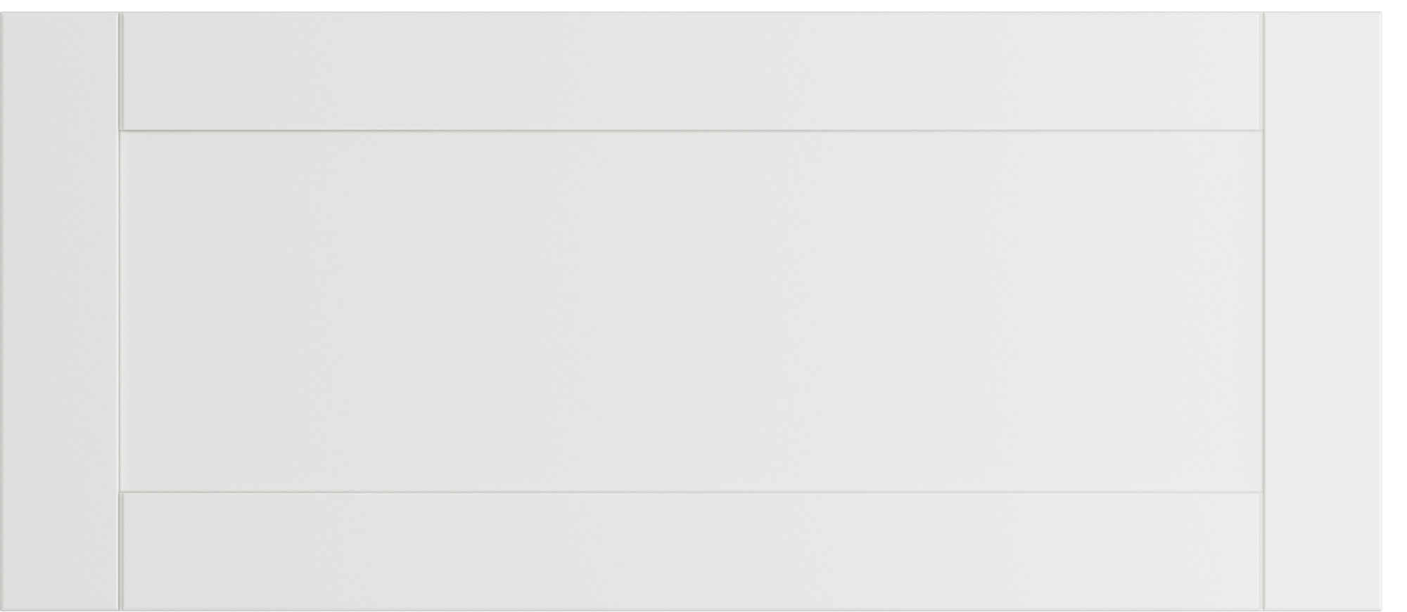 Epoq Shaker toppskuffefront til kjøkken 80x35 (klassisk hvit)