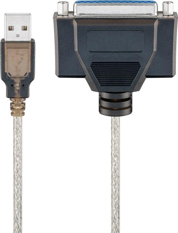 Goobay USB-skriverkabel, gjennomsiktig