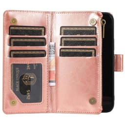 DoubleFlip Zipper 9-kort Samsung Galaxy S23 Plus - Rose