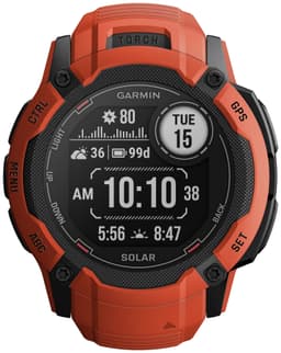 Garmin Instinct 2X Solar utendørsklokke (rød)