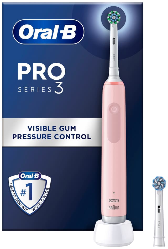 Oral-B Pro 3 elektrisk tannbørste (rosa)