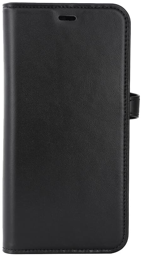 Buffalo iPhone 15 Plus 2-i-1 Leather MagSeries lommebokdeksel (sort)