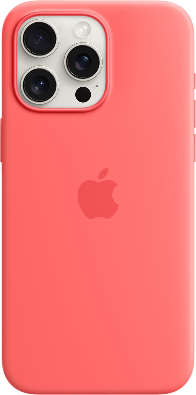 iPhone 15 Pro Max Silicone deksel med MagSafe (guava)