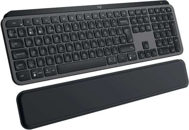 Logitech MX Keys S trådløst tastatur med håndleddstøtte (grafitt)