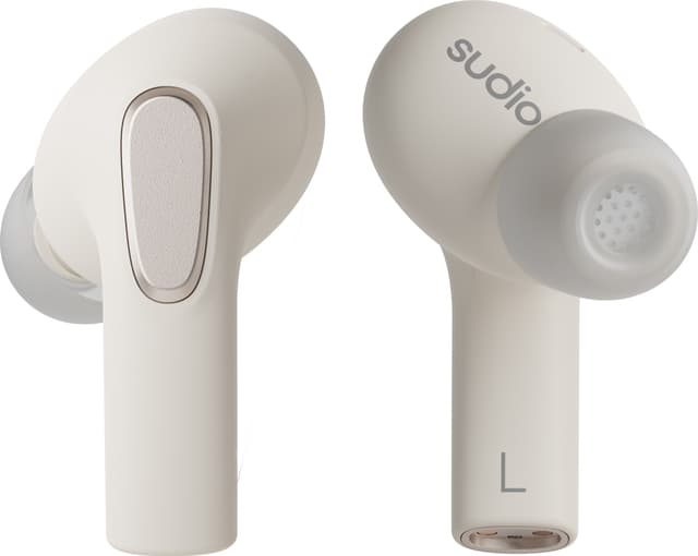 Sudio E3 helt trådløse in-ear hodetelefoner (hvit)