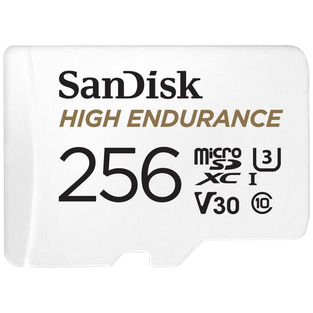 SanDisk MicroSDXC Endurance 256 GB minnekort med SD-adapter