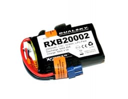 2s  2000mAh - RX LiPo - Dualsky med måler