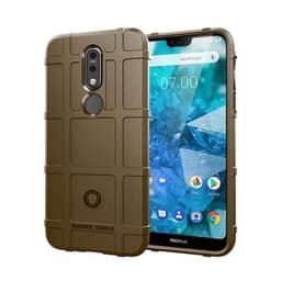 Rugged Shield deksel Nokia 7.1 Plus (TA-1136)  - brun