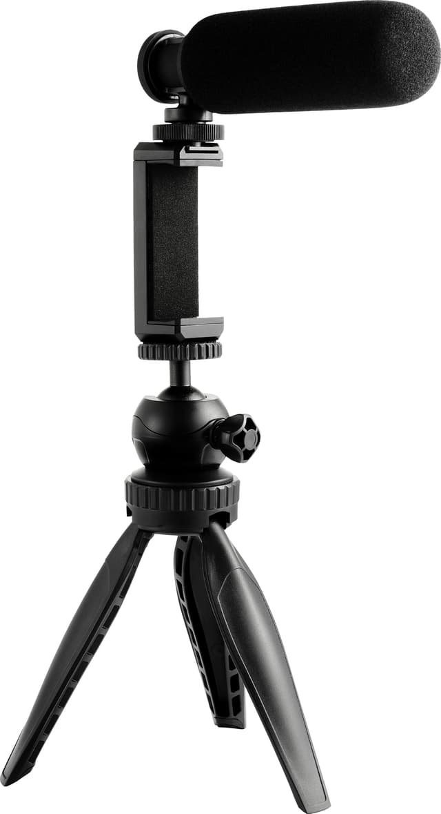 Wistream tripod med shotgun-mikrofon