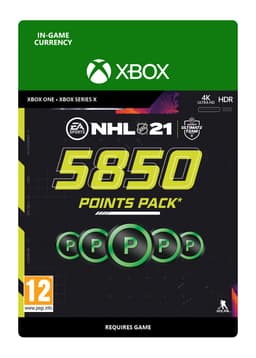 NHL 21 HUT 5850 Ultimate Team Points - Xone