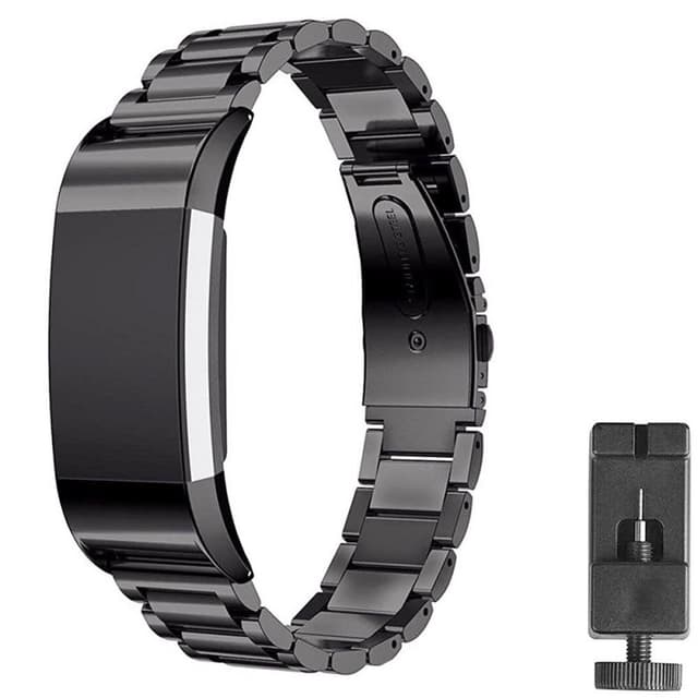 Rustfritt stål armbånd FITBIT Charge 3 - Svart