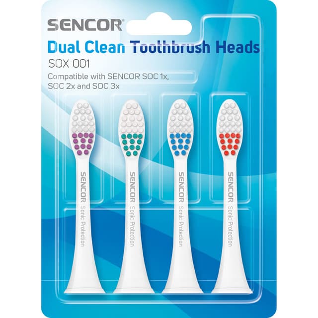 SENCOR Tannbørster 4-Pack Sonic Protection Refill