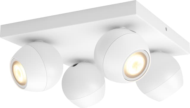 Philips Hue Buckram spotlys 4x5W (hvit)