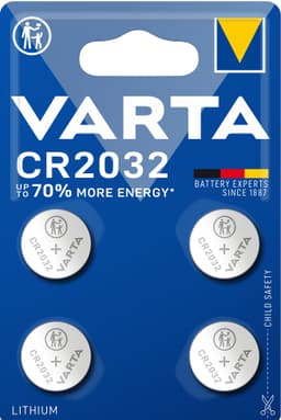 Varta CR 2032 batteri (4-pakk)