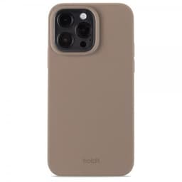 Holdit Silicone iPhone 15 Pro Max deksel (mochabrun)