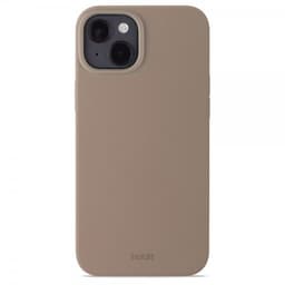 holdit iPhone 15 Plus Deksel Silikon Mocha Brown