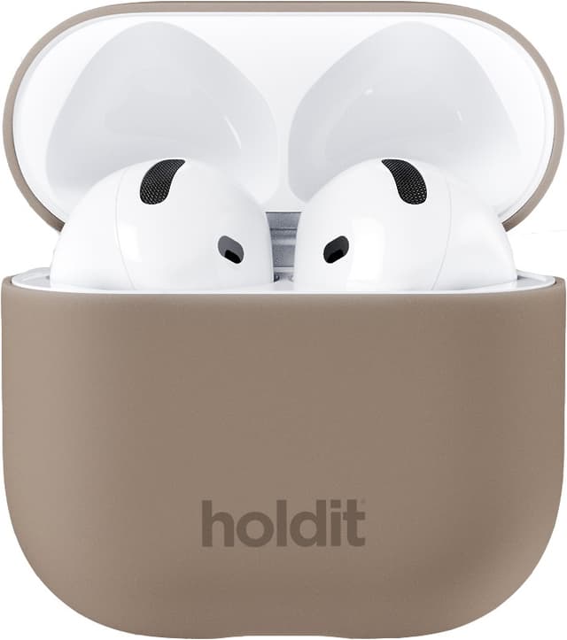 Holdit AirPods 4 Silicone deksel (mokkabrun)