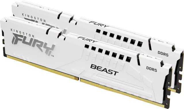 Kingston FURY Beast RGB 32GB DDR5 RAM 6000MT/s CL36 (hvit)