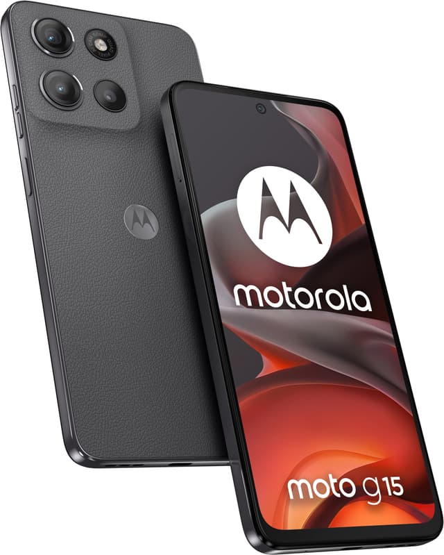 Motorola Moto G15 smarttelefon 4/128GB (grå)