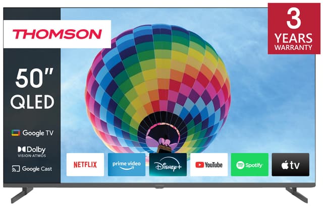 Thomson Google 50" QG4S14 4K QLED smart-TV (2024/sideføtter)