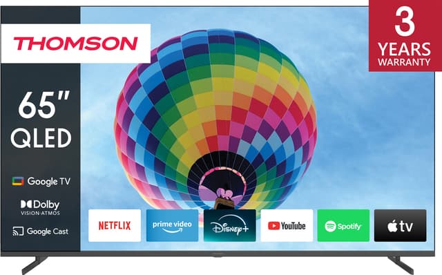 Thomson Google 65" QG4S14 4K QLED smart-TV (2024/sideføtter)