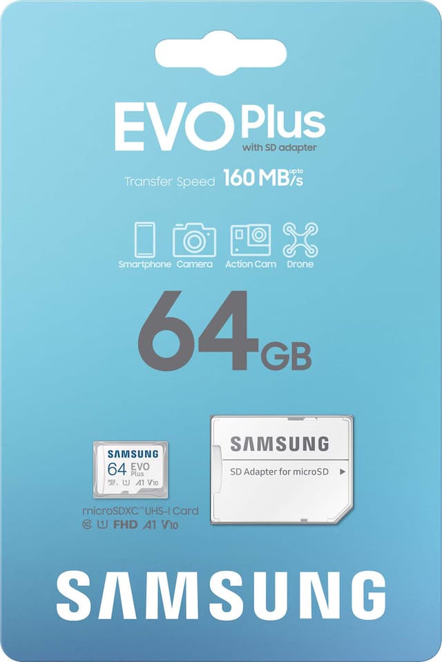 Samsung EVO Plus mikro SD-kort (64GB)