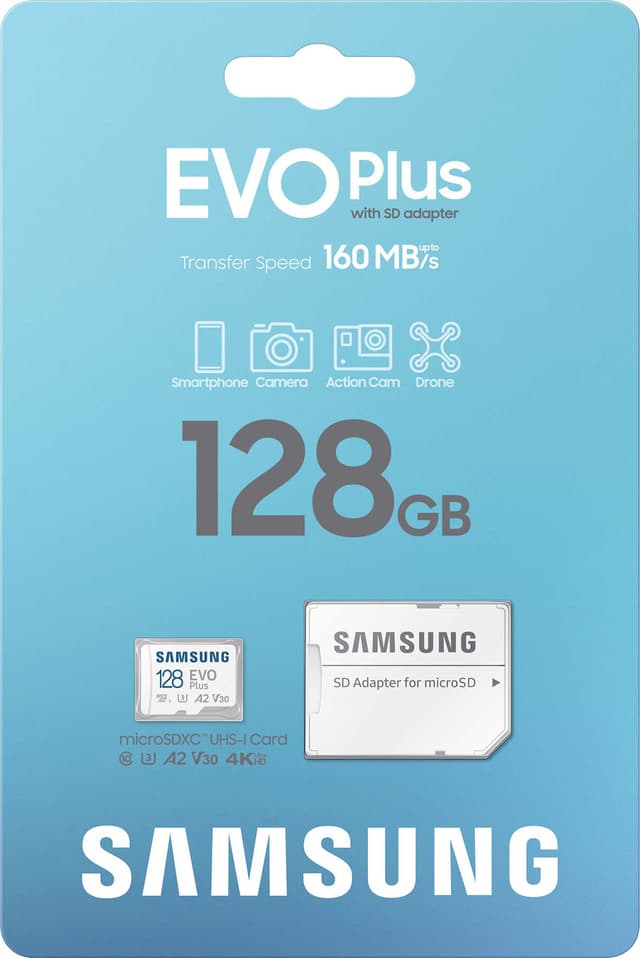 Samsung EVO Plus mikro SD-kort (128GB)