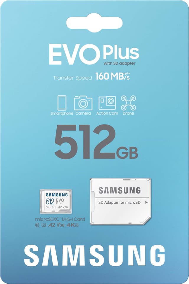 Samsung EVO Plus mikro SD-kort (512GB)