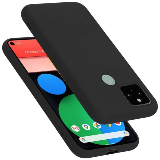 Google PIXEL 5 silikondeksel case (Svart)