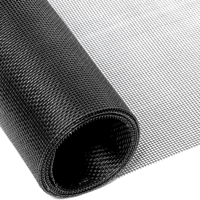 Fluenett Insektnett Vindusdør Glassfiber 100 cm (svart)