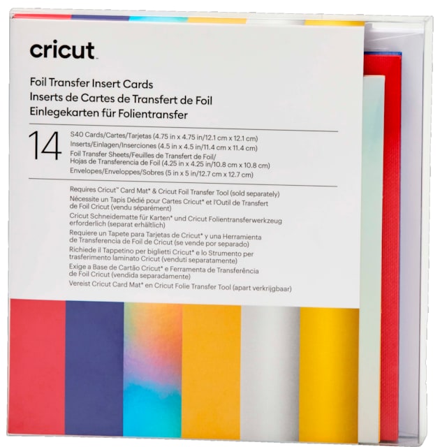 Cricut Foil innleggskort 14-pakk (feiring)