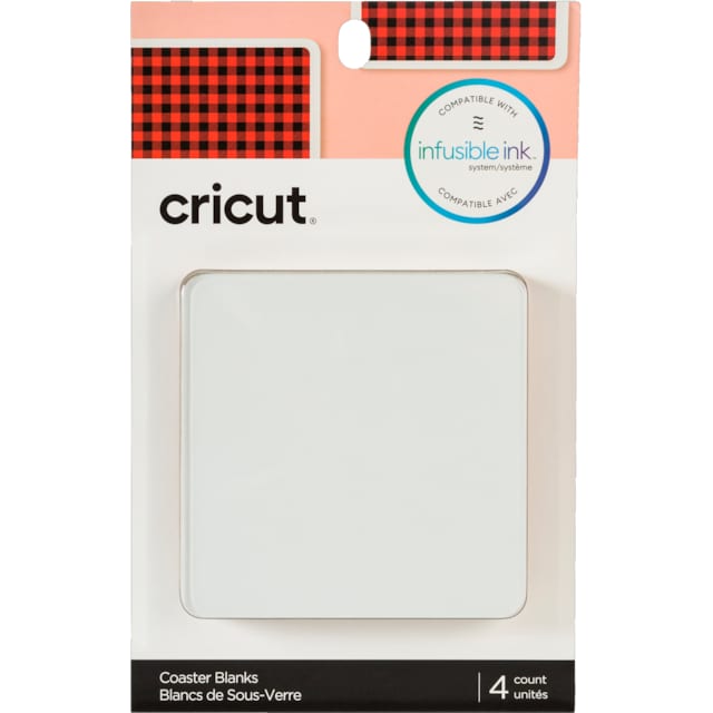 Cricut Infusible Ink Blank brikke av aluminium (4-pakk)