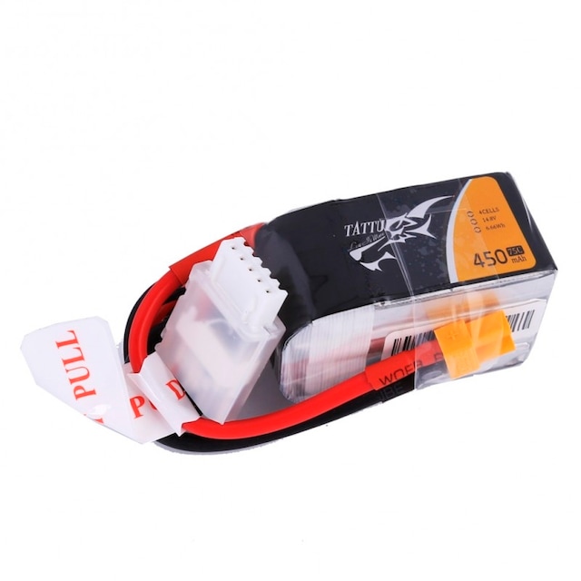 4s   450mAh - 75C - Gens Ace Tattu XT30 Short