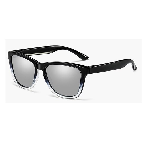 Polariserte solbriller UV400-beskyttelse svart / sølv - Elkjøp