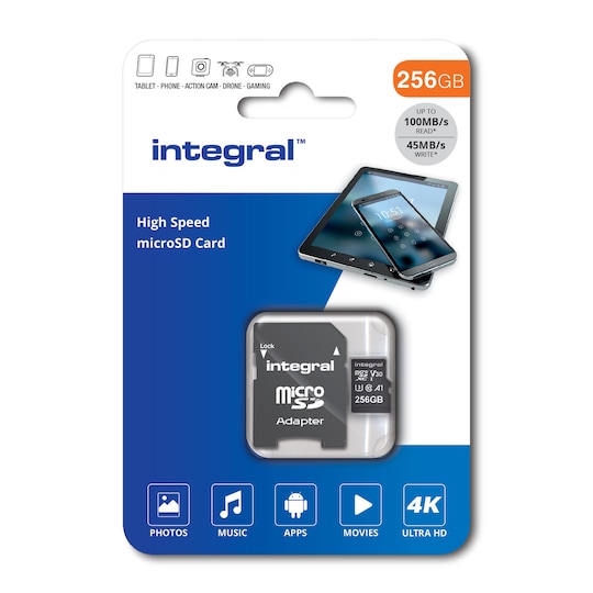 Integral 256GB V30 4K Micro SD card - Elkjøp