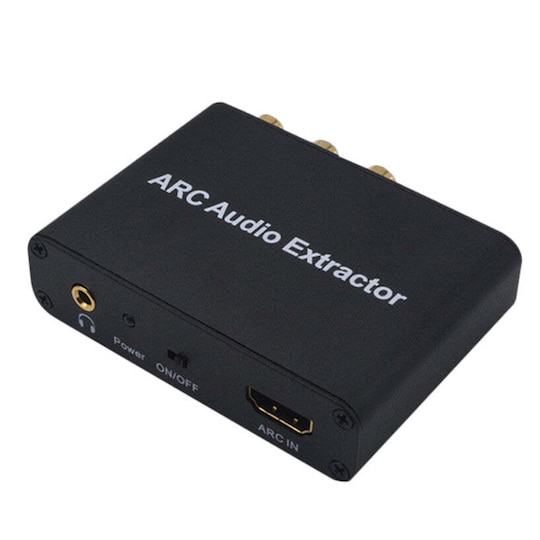 NÖRDIC HDMI ARC til RCA SPDIF TOSLINK Koaksial og Stereo HDMI Arc Converter  DAC - Elkjøp