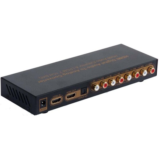 NÖRDIC HDMI 4K Extractor Sound Converter DAC HDMI til analog 2CH, 5,1CH og  7,1CH og DIGITAL SPDIF TOSLINK - Elkjøp