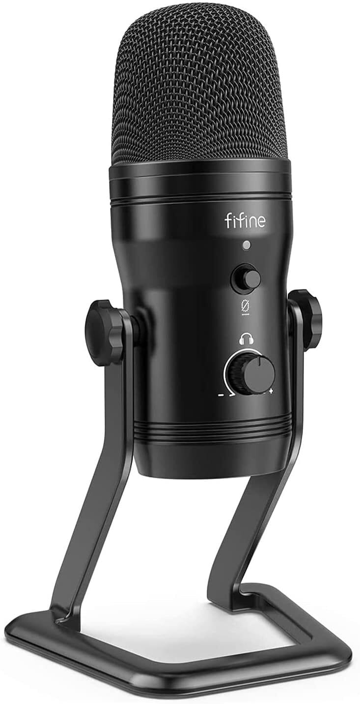 FIFINE K690 USB-kondensator stasjonær mikrofon for PC, Mac, PS4 / 5 - Elkjøp