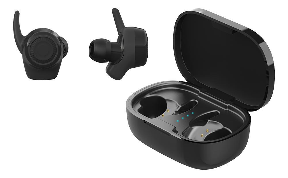 STREETZ Wireless stay-in-ear earbuds with charging case, sweat resista -  Elkjøp