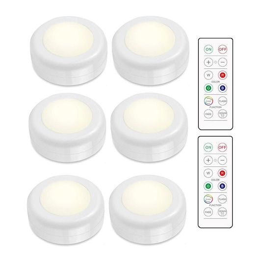 LED Spotlights Paket – 6 Stilfulla Ljus med 2 Praktiska Fjärrkontroller -  Elkjøp