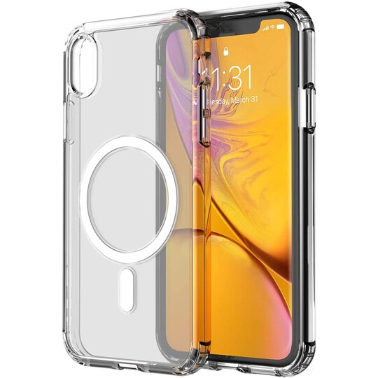 INF iPhone X/XS mobildeksel MagSafe-kompatibel Akryl gjennomsiktig - Elkjøp