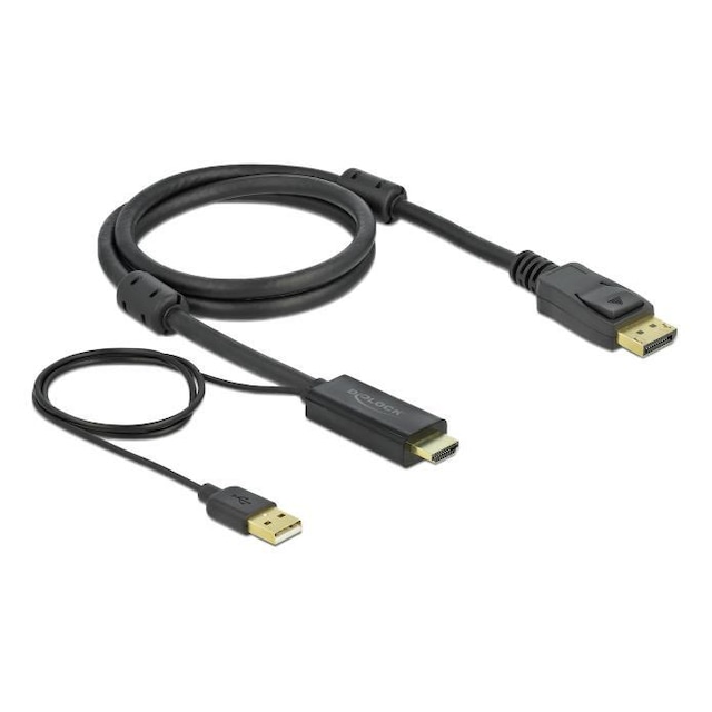 Delock HDMI to DisplayPort cable 4K 30 Hz 2 m