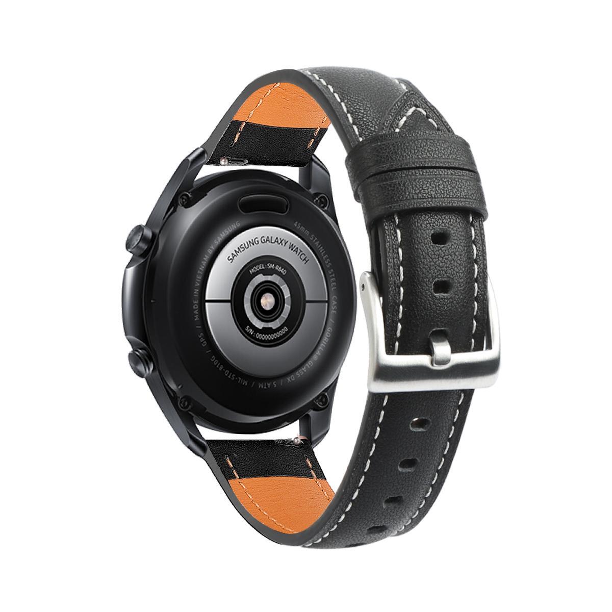 Samsung Galaxy Watch 3 (41 mm) armband läder Svart - Elkjøp