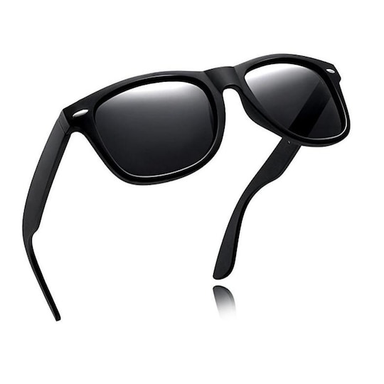 Solbriller med polariserte glass UV400 i sort / grå - Elkjøp