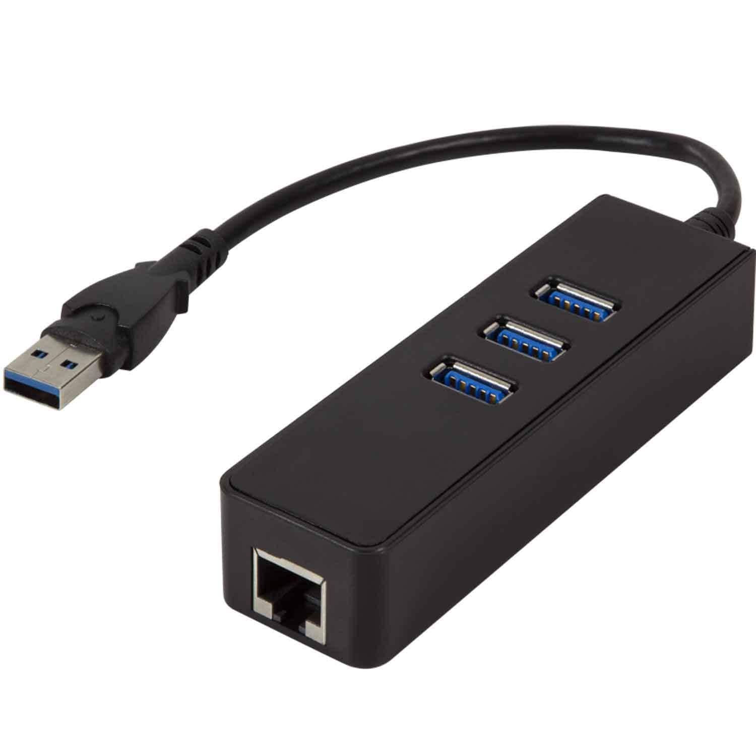 USB 3.0-> RJ45 Gigabit USB-hub - Elkjøp