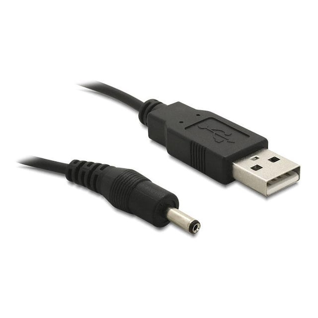DeLOCK USB power cable, USB 2.0 Type A ma, DC 3,5x1,35mm, 1,5m, black